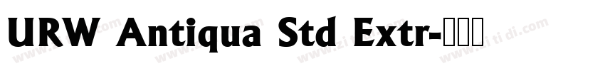 URW Antiqua Std Extr字体转换